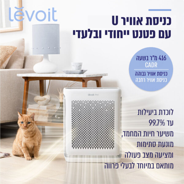 ⁦מטהר אוויר חכם לבית עם פטנט ייחודי לחיות מחמד⁩ – תמונה ⁦2⁩