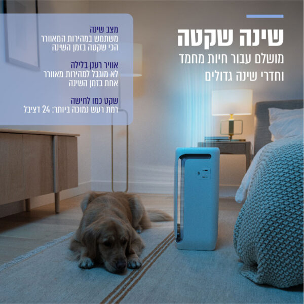 ⁦מטהר אוויר חכם לבית עם פטנט ייחודי לחיות מחמד⁩ – תמונה ⁦4⁩