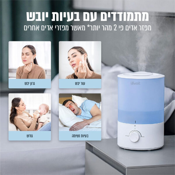 ⁦מכשיר אדים אולטרסוני המיועד לשימוש ביתי⁩ – תמונה ⁦2⁩