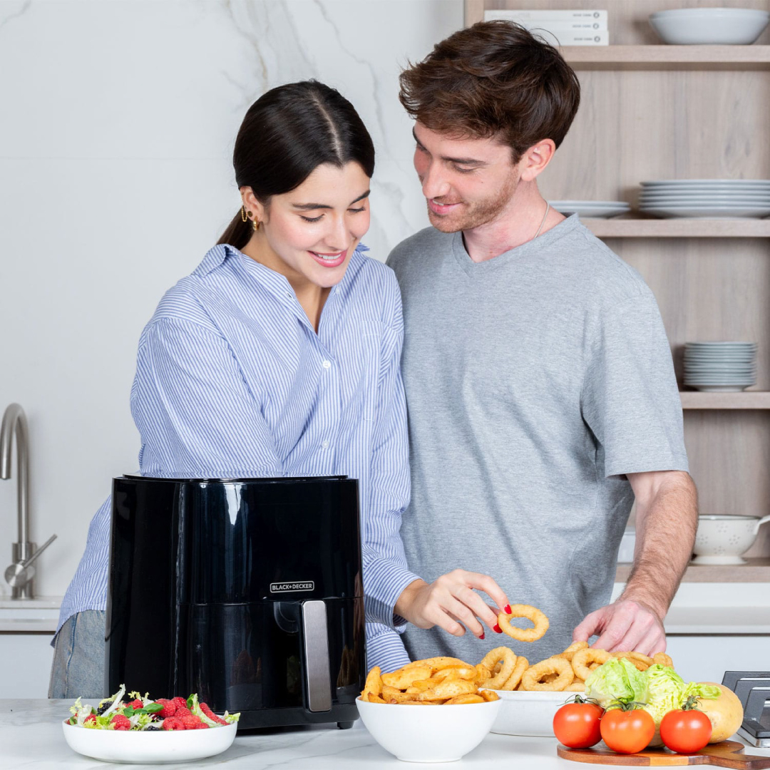 תנור דיגיטלי חכם בטכנולוגיית טיגון אוויר 1450W קיבולת 5 ליטרים – תמונה 4