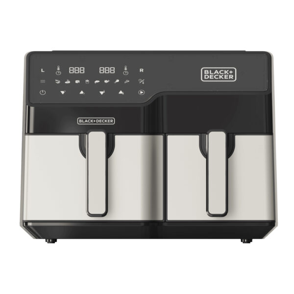 סיר טיגון 2 תאים 5.5L+3.5L דיגיטלי 2500W שחור דגם BXAF9000E מבית BLACK&DECKER