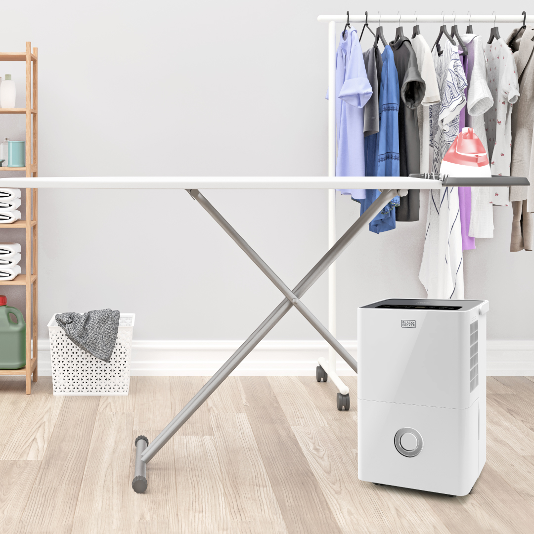 מייבש לחות ומטהר אוויר עם מסנן 4L HEPA13 מים דגם BXDH20E מבית BLACK&DECKER – תמונה 3