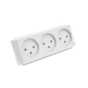 מפצל חשמל ישיר 3 יציאות לבן