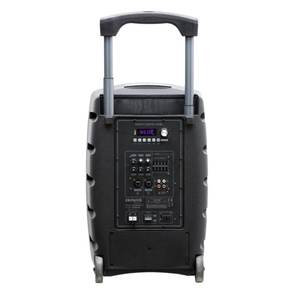 ⁦מערכת הגברה ניידת מקצועית עם 2 מיקרופונים 500W⁩ – תמונה ⁦4⁩