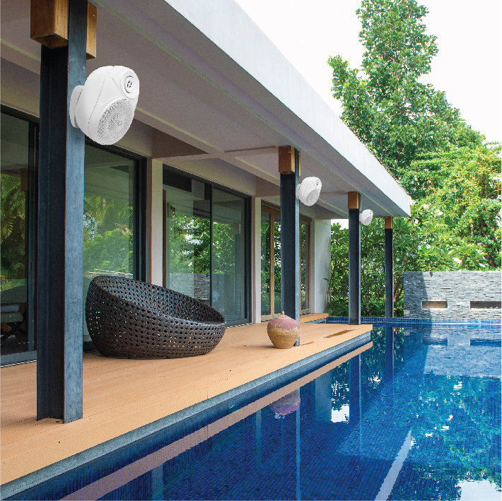 זוג רמקולים מוגני מים מוגברים עם TWS – תמונה 3