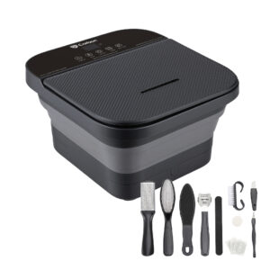 עיסוי לרגליים מתקפל עם חימום ובועות כולל צג דיגיטלי ושלט