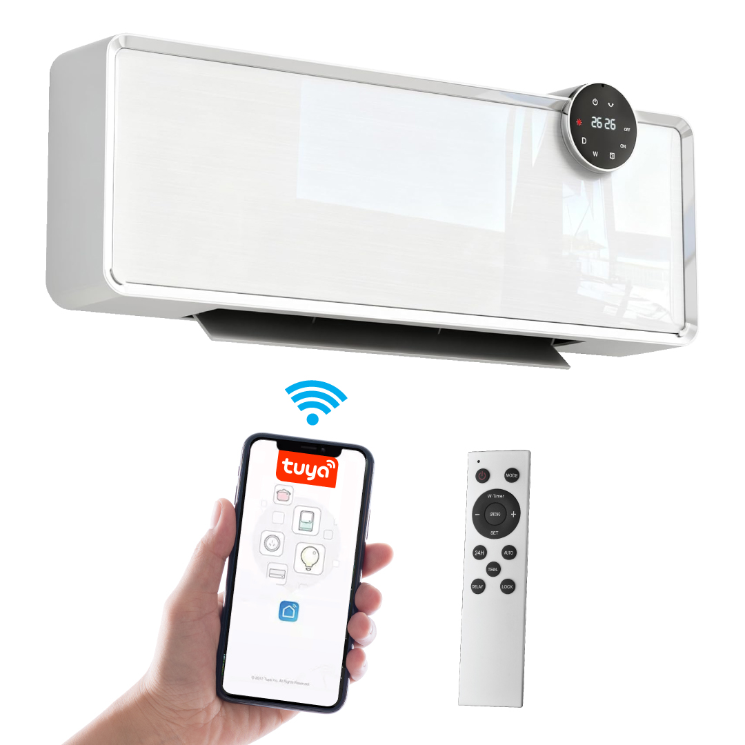 מזגנית חימום 2000W עם שלט רחוק ואפליקציה