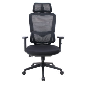 כיסא משרדי אורתופדי גמיש ופנאומטי כולל משענת ראש