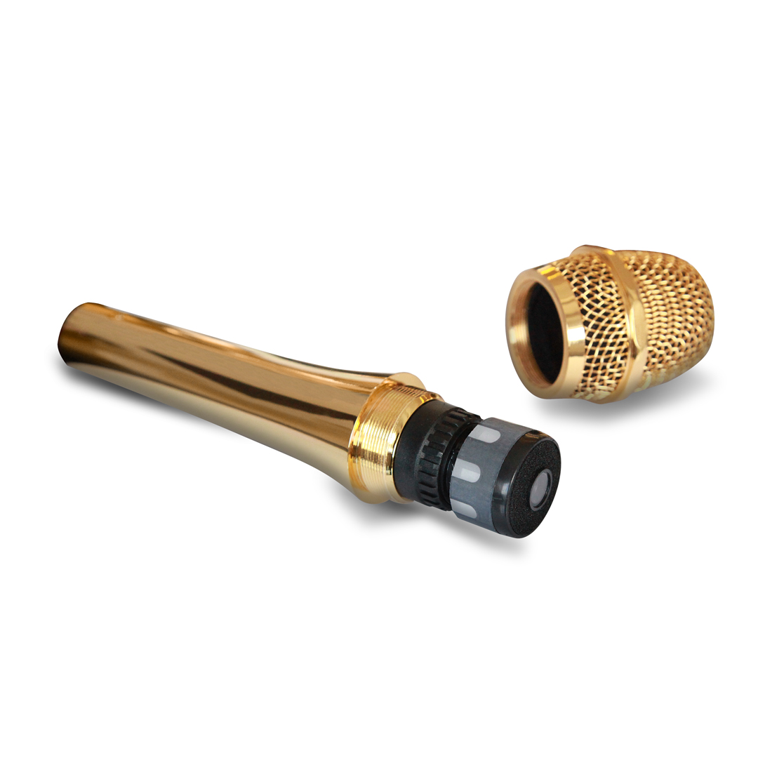 מיקרופון רגיש עם פלג מוזהב קול נקי וברור – תמונה 2