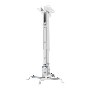 מתקן תליה תיקרתי למקרן בין 65-43 ס"מ לבן