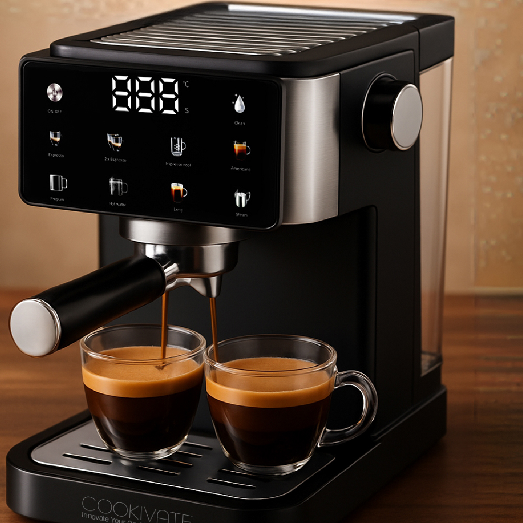 מכונת אספרסו 9 ב-1450W 1 עם משאבת ULKA איטלקית – תמונה 6