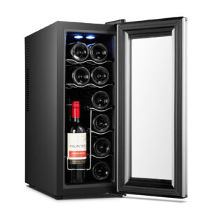 מקרר יין פרימיום ל-12 בקבוקים לחווית יין מושלמת