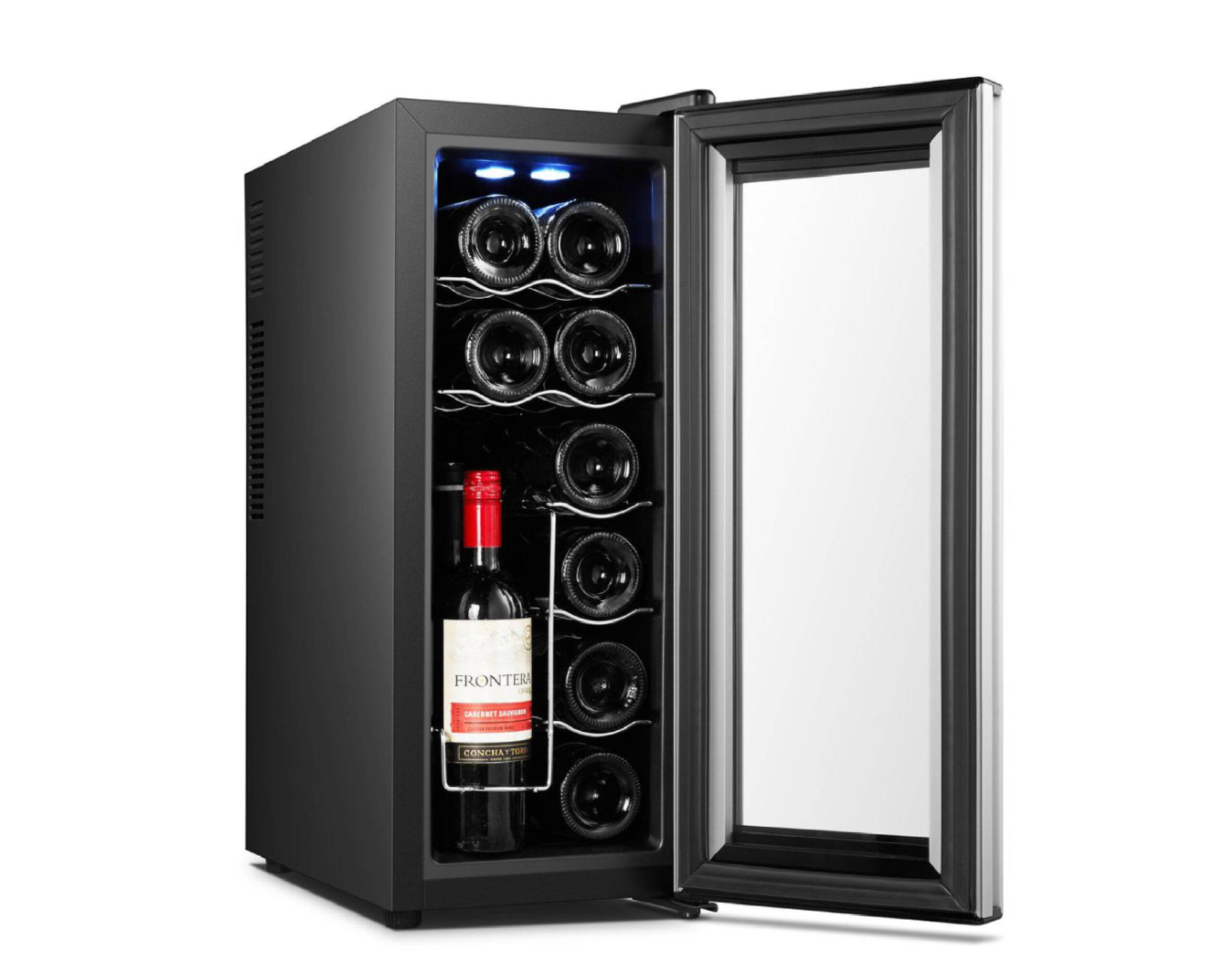 מקרר יין פרימיום ל-12 בקבוקים לחווית יין מושלמת – תמונה 2